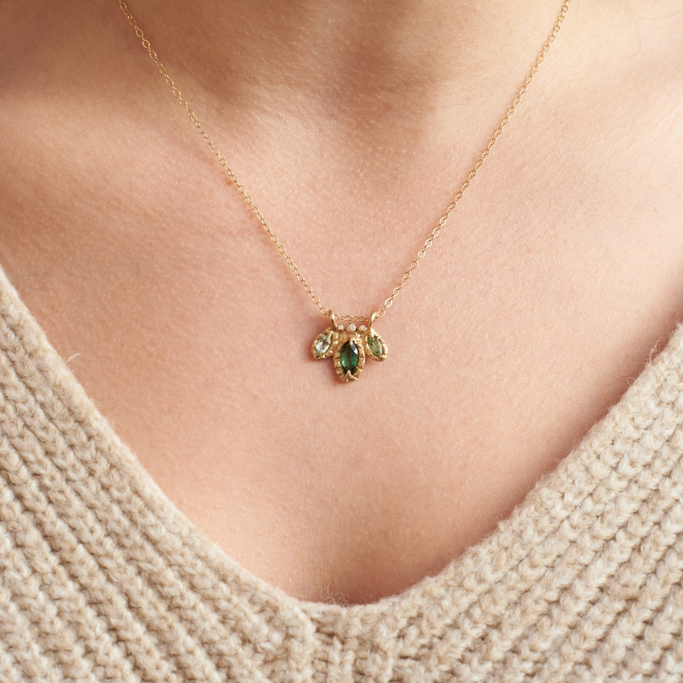 Tourmaline Bloom Pendant