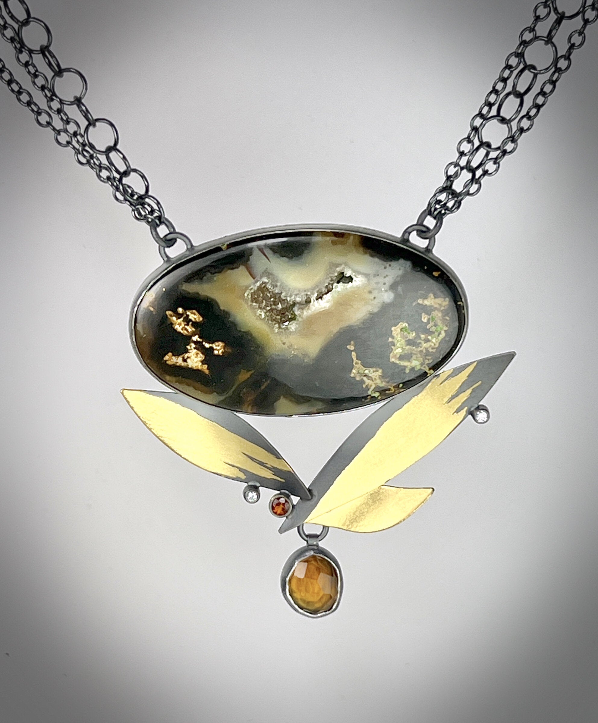 Golden Agate In Flight Necklace