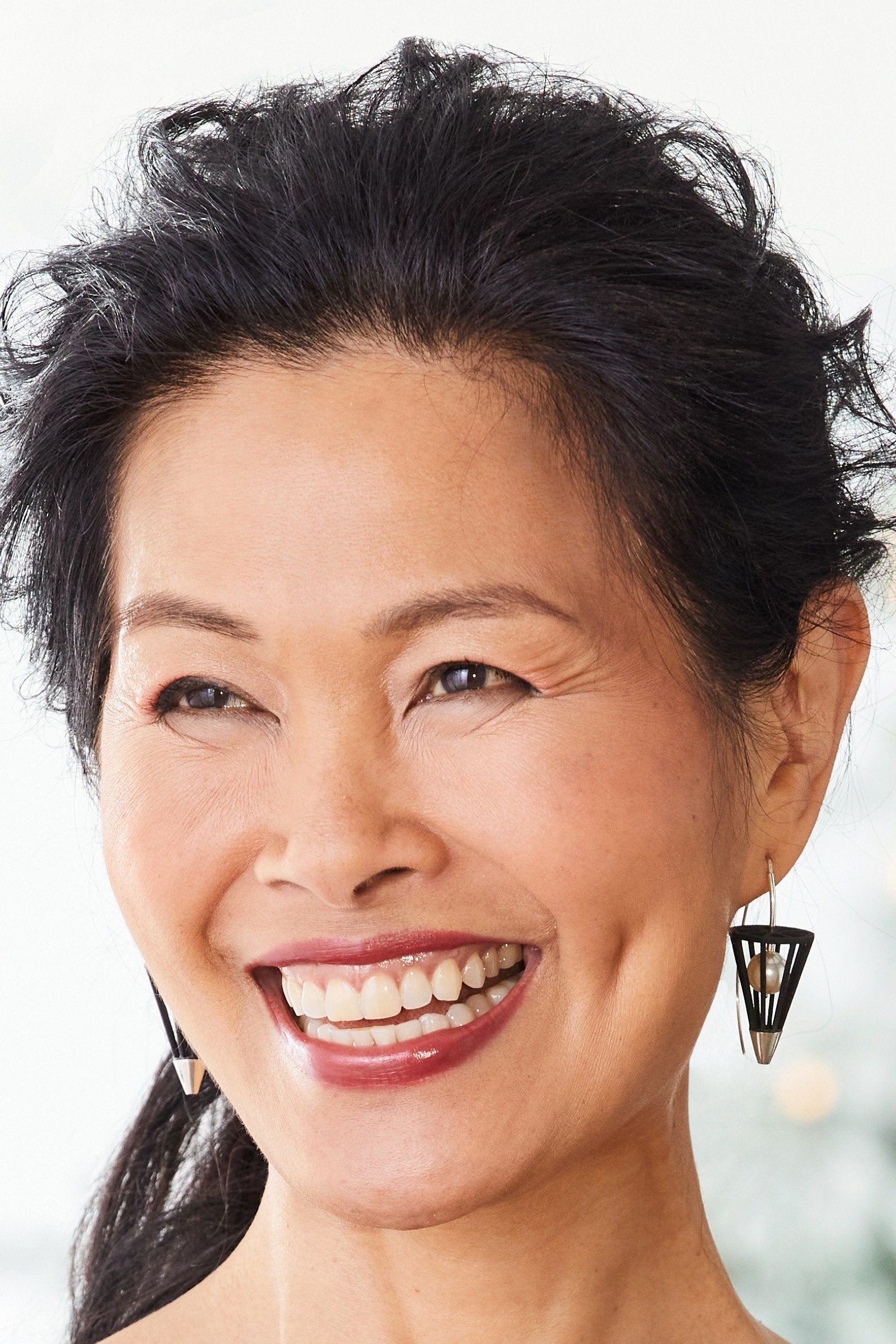 Cone and Pearl Earrings
