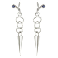 Sterling Silver Earrings, Sterling Silver Spike Charms