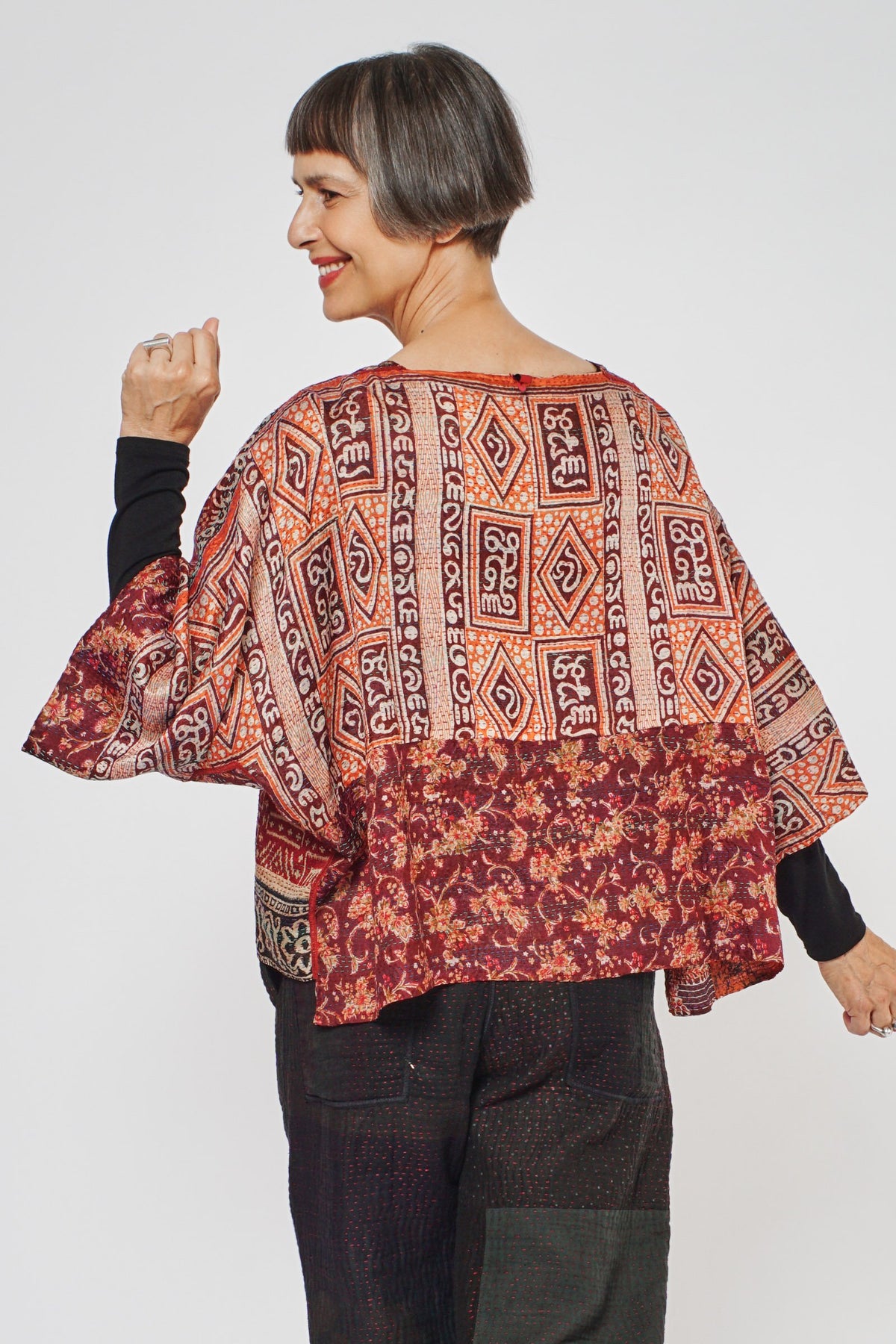 3/4 Sleeve Mio Crop Top #1