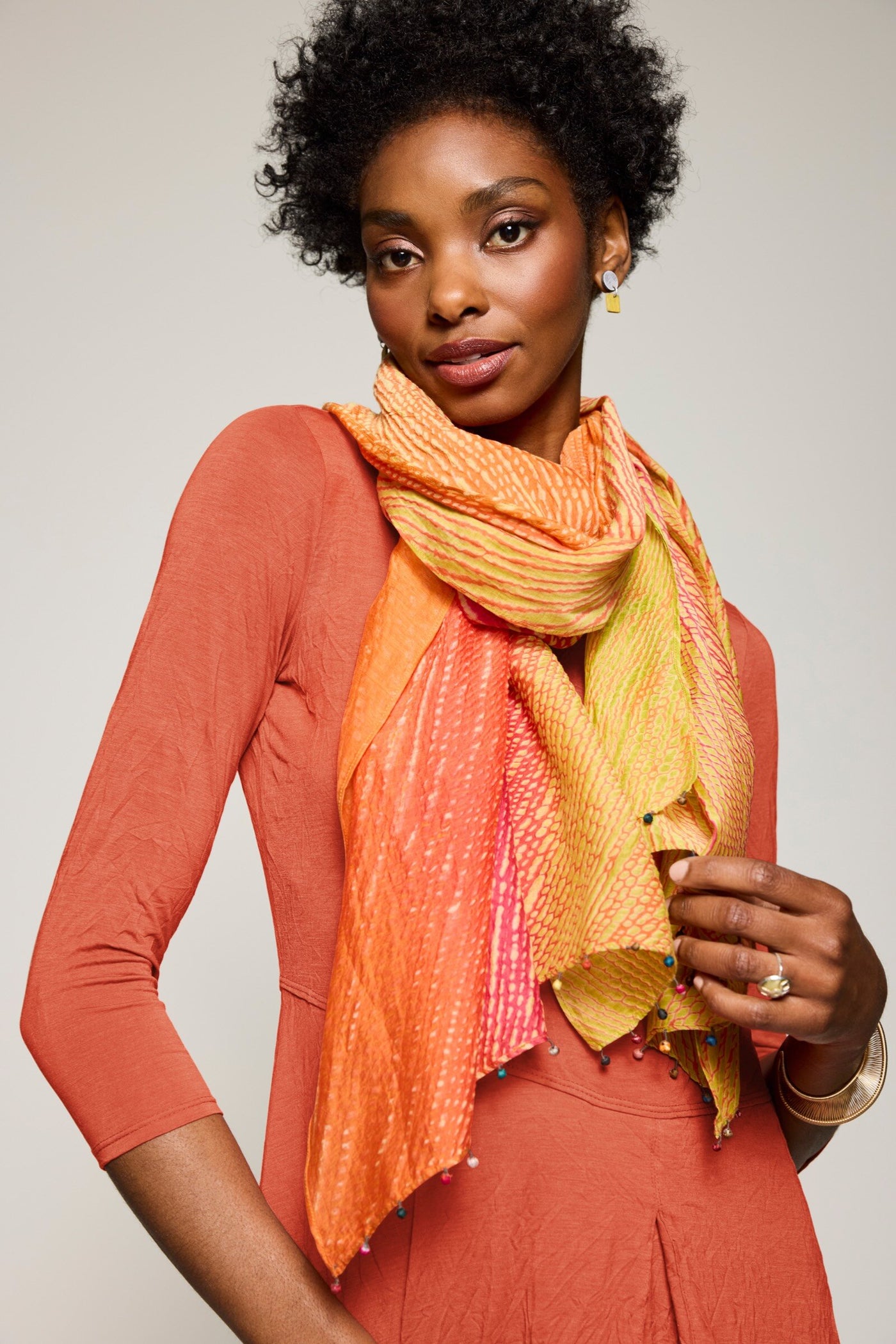 Mini Pom Pom Scarf