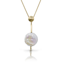 Coin Pearl Stiletto Pendant