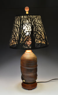 Raku Table Lamp 115 with Steel Tree Shade