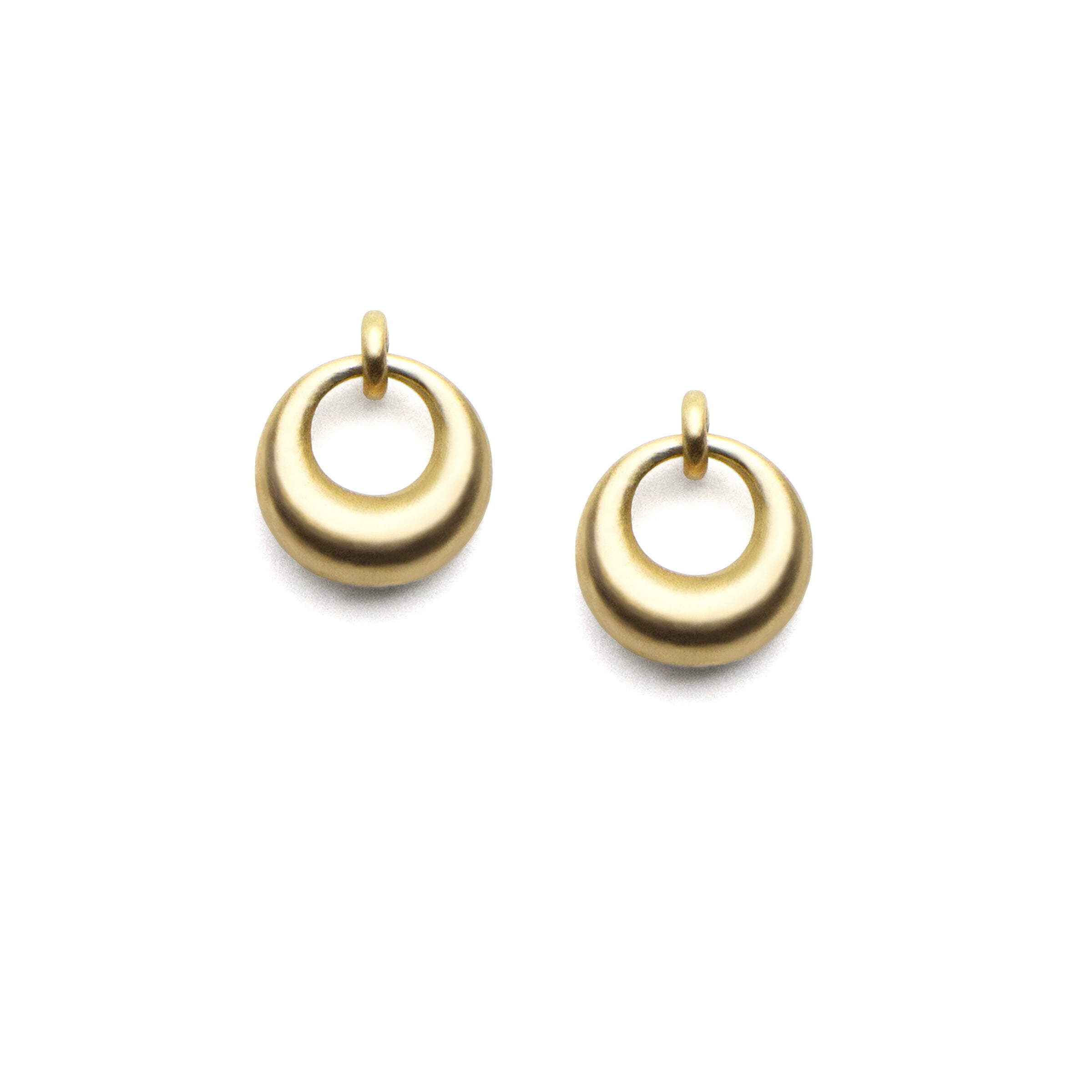 Liquid Gold Circle Earrings