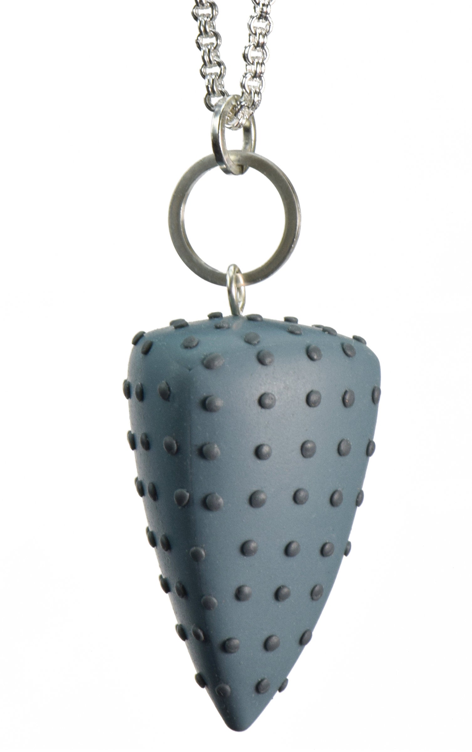 Dark teal with dots