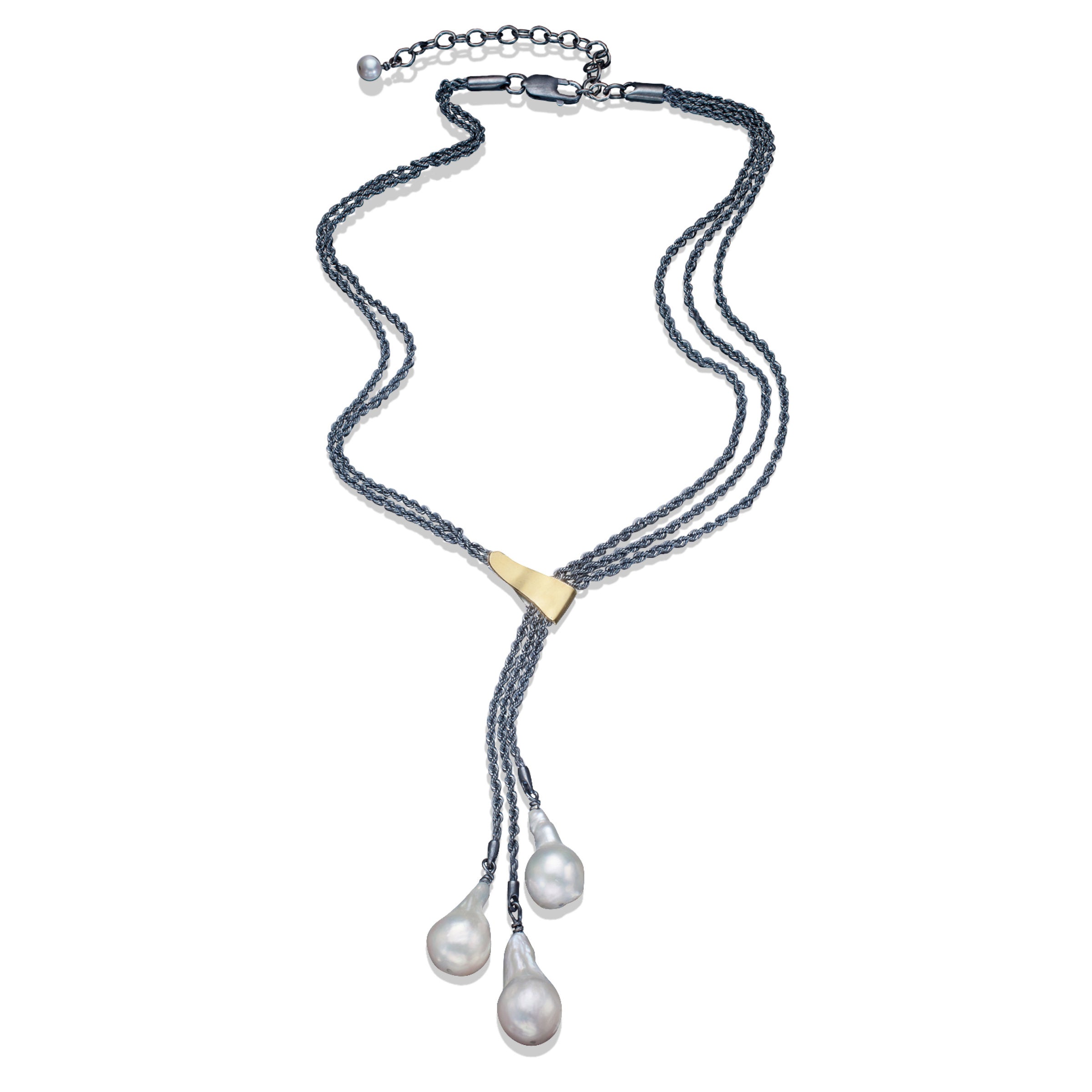 Three-Drop Pearl Necklace