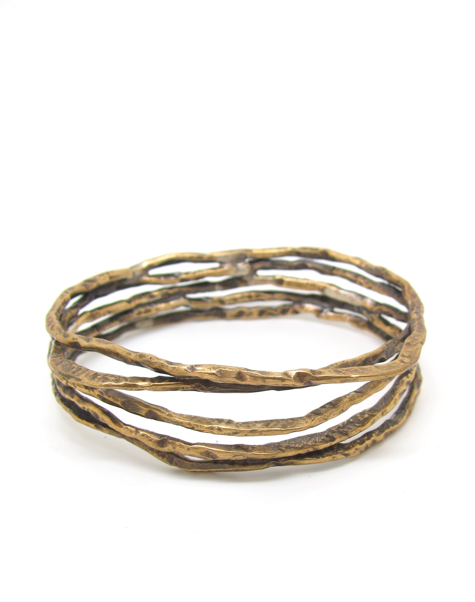 Layered Brass Bangle