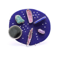 Sugar Fired Enamel & Gems Brooch