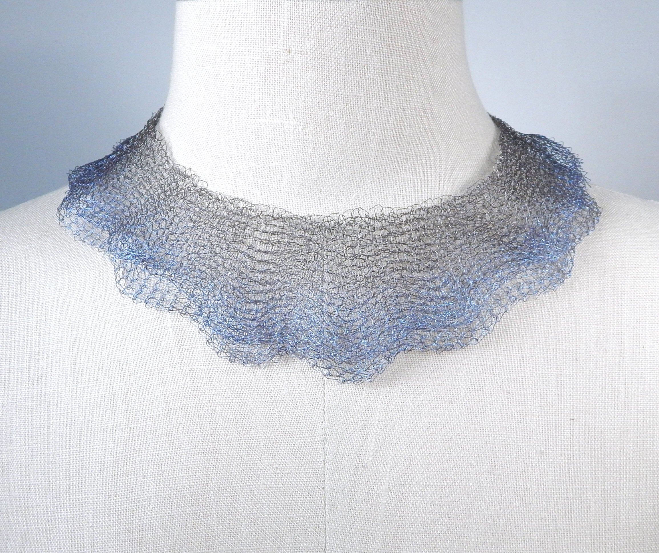 Delicate Wire Knit Collar