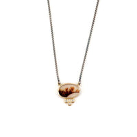 Agate & Diamond Necklace