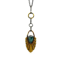 Teal Kyanite Sunburst Pendant