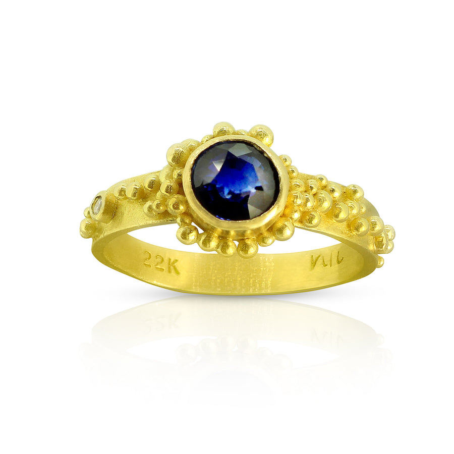 Sapphire Raindrop Ring