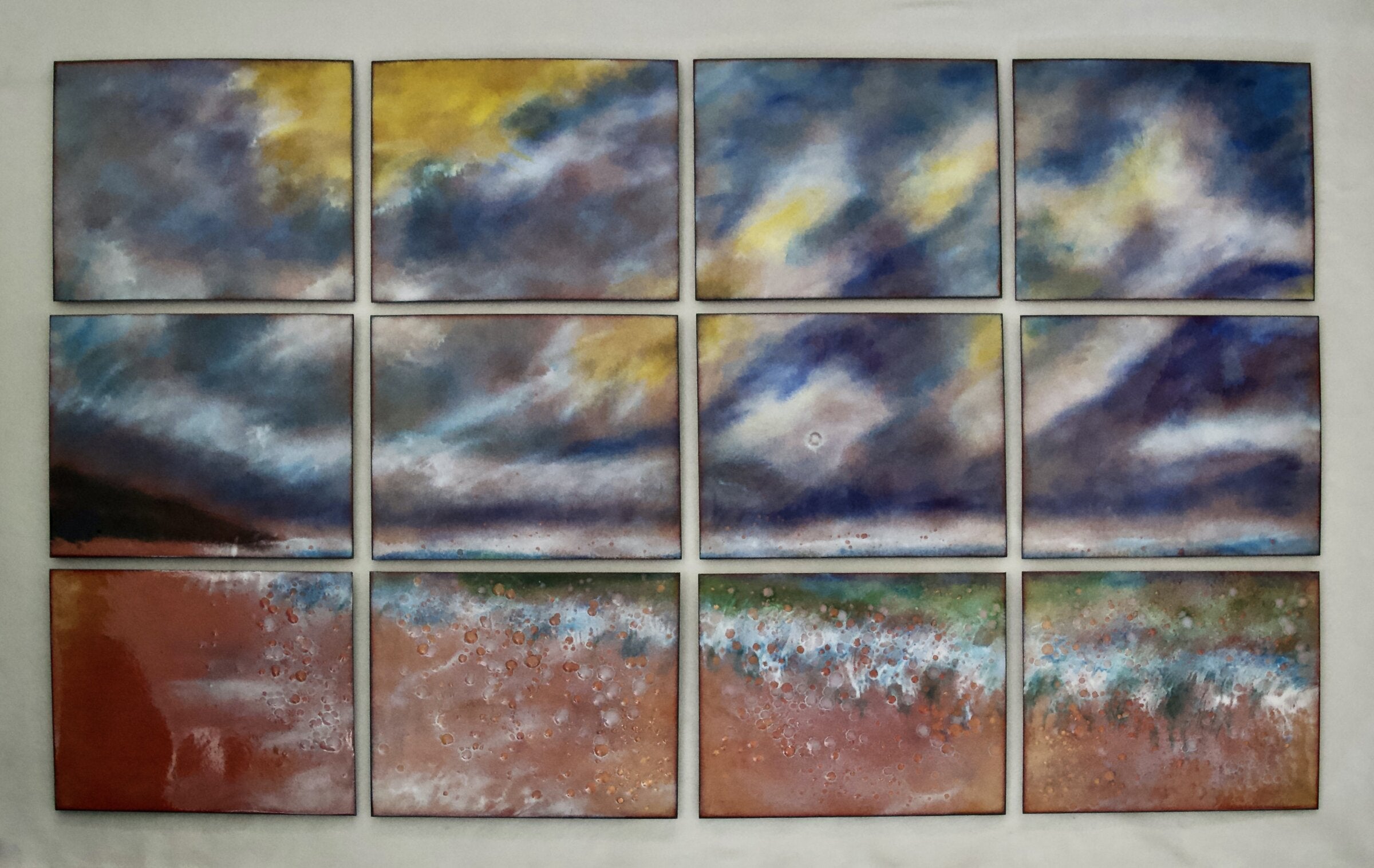 Sunny Beach in 12 Panels