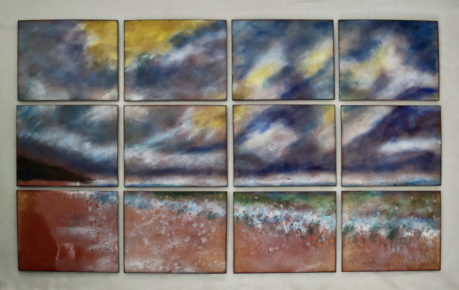 Sunny Beach in 12 Panels