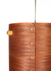 Drum Pendant Lamp in Small, Sapele