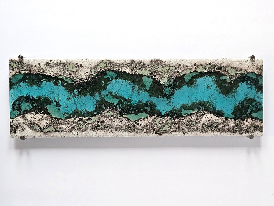 Meander Series - Light Aqua Panel