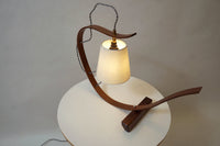 Bent Table Lamp in Walnut