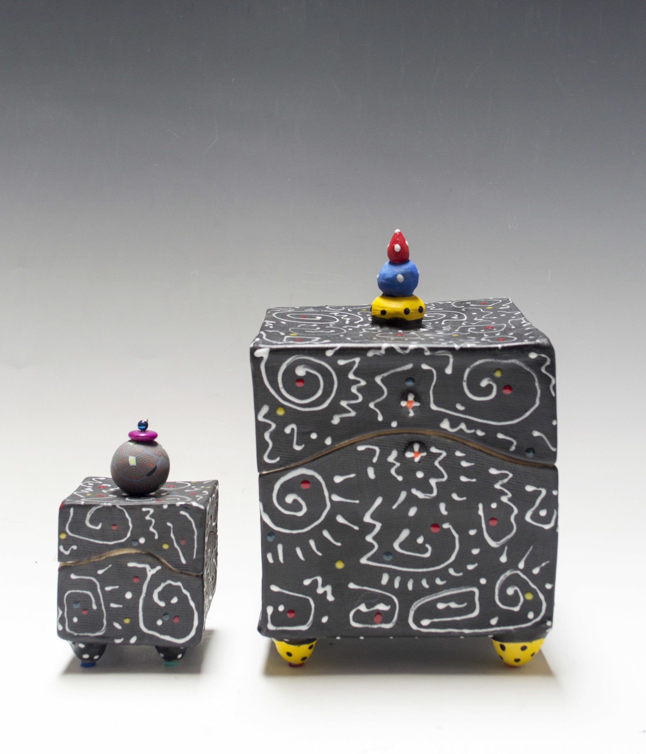 left to right: small, large