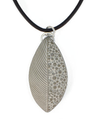 Textured Leaf Pendant