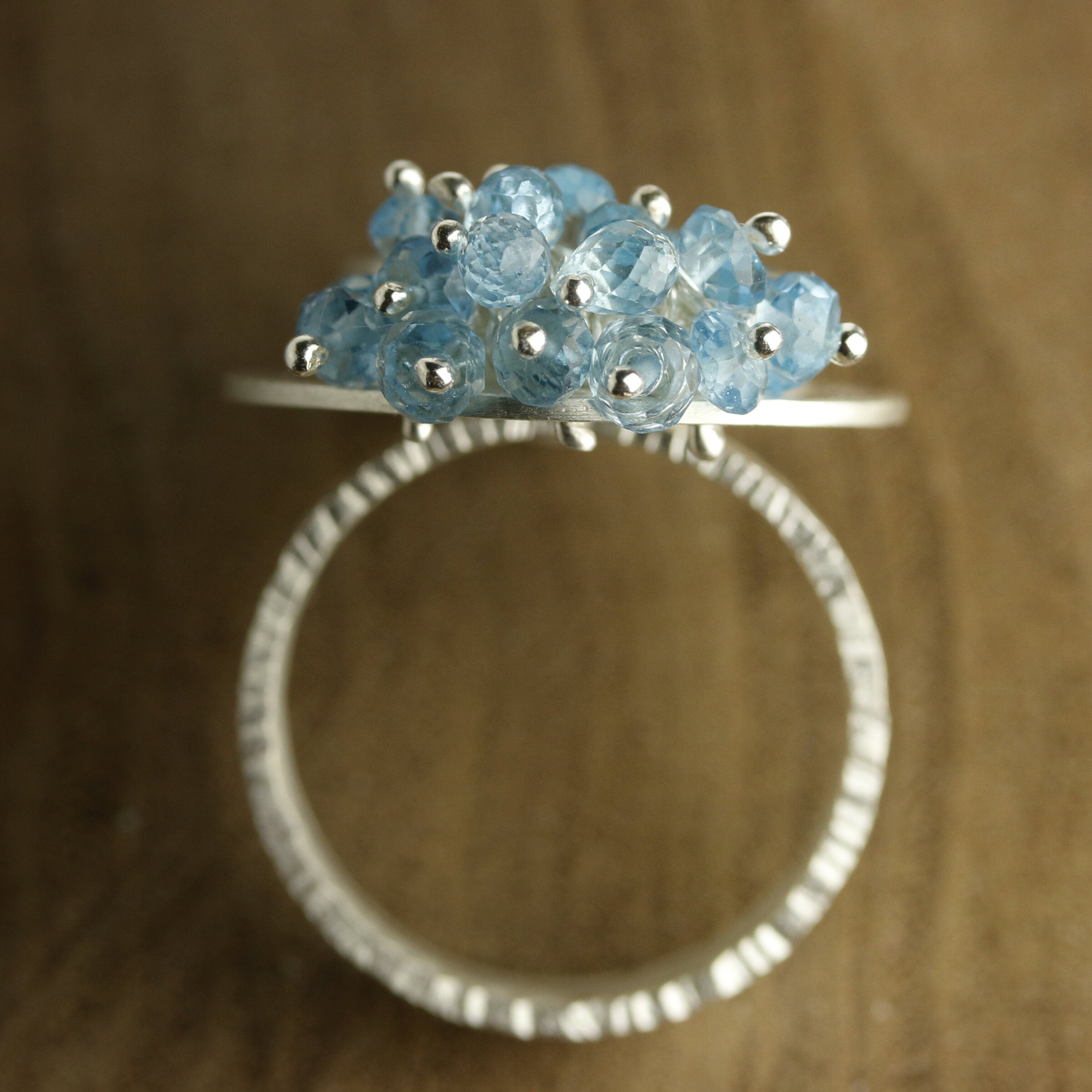 Sonoran Turquoise & Blue Fringe Ring