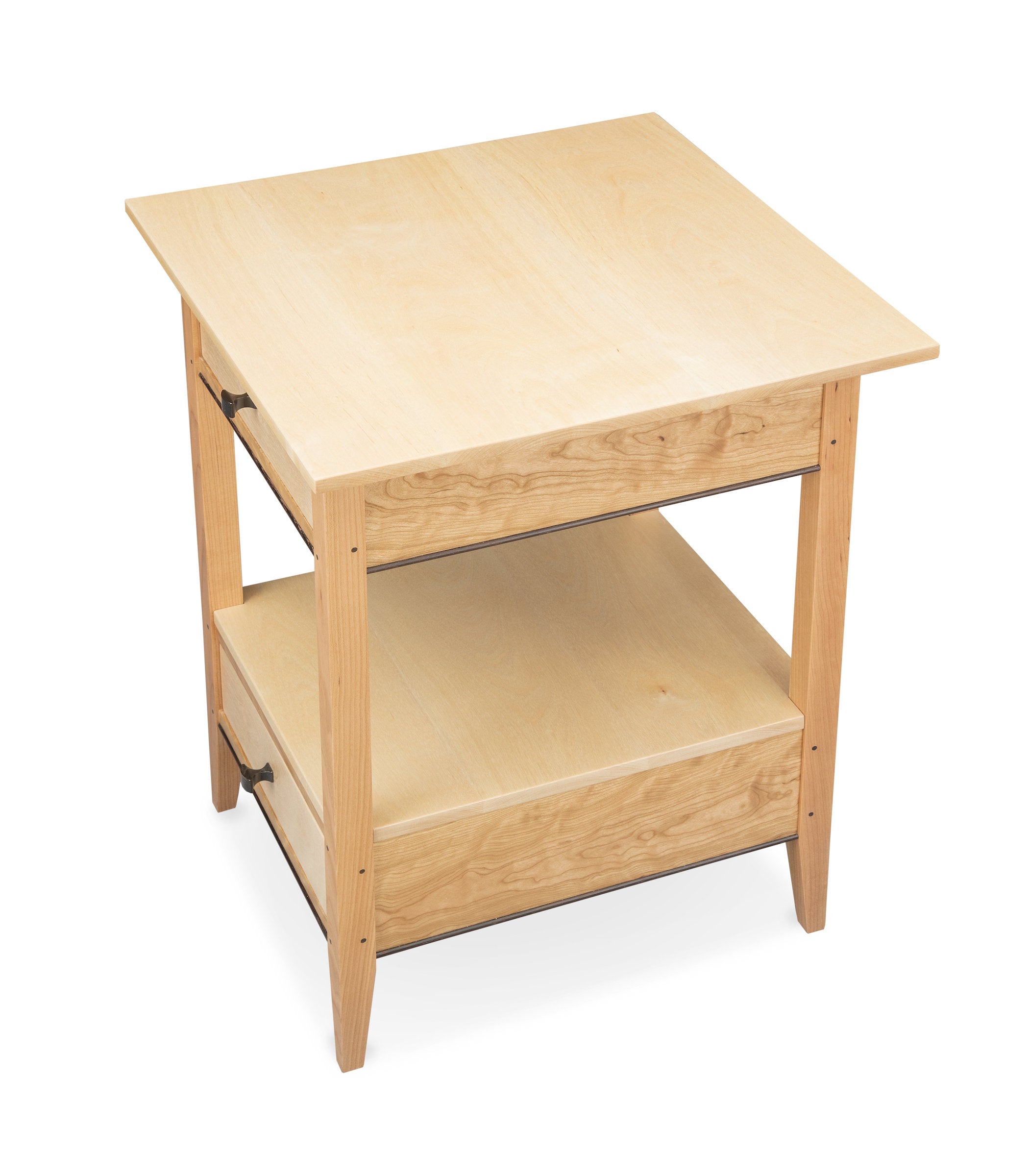 White Birch and Cherry End Table