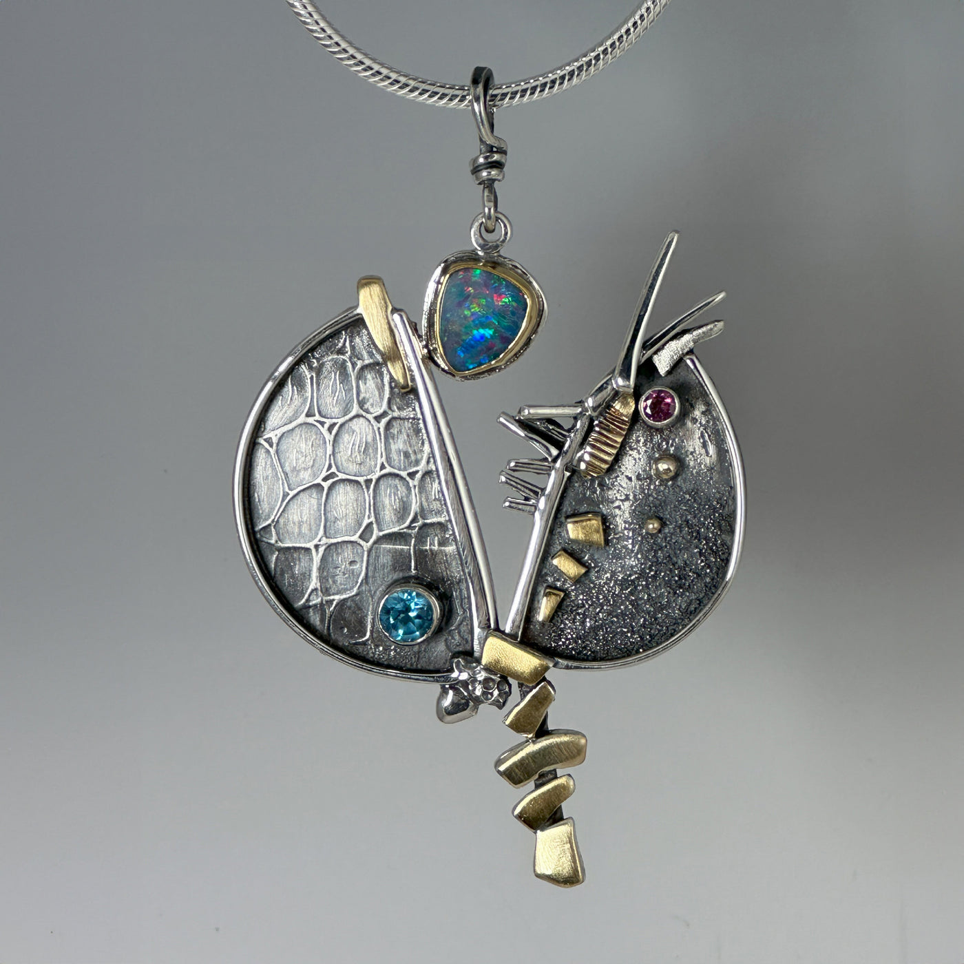 Boulder Opal Split Pendant