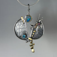 Boulder Opal Split Pendant