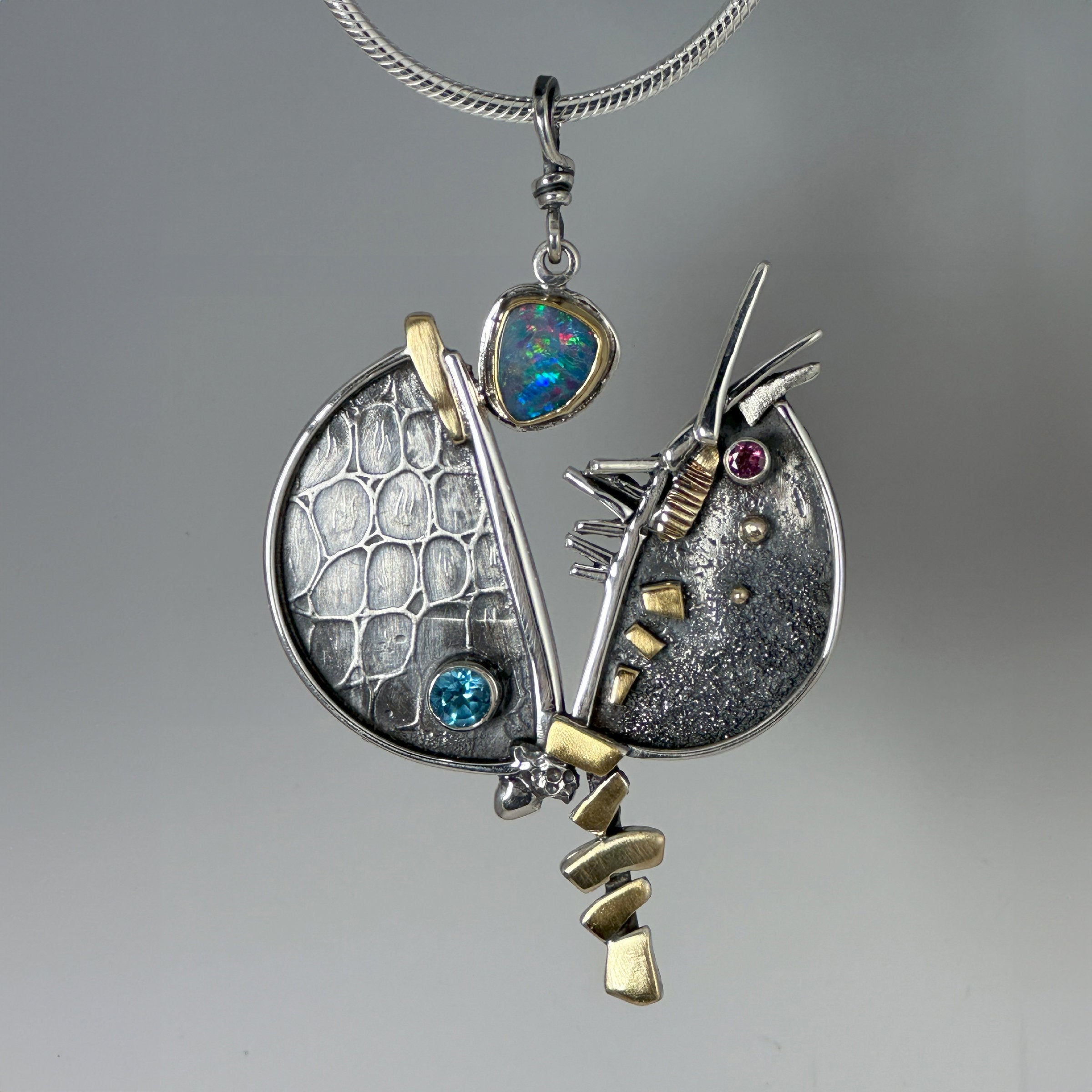 Boulder Opal Split Pendant