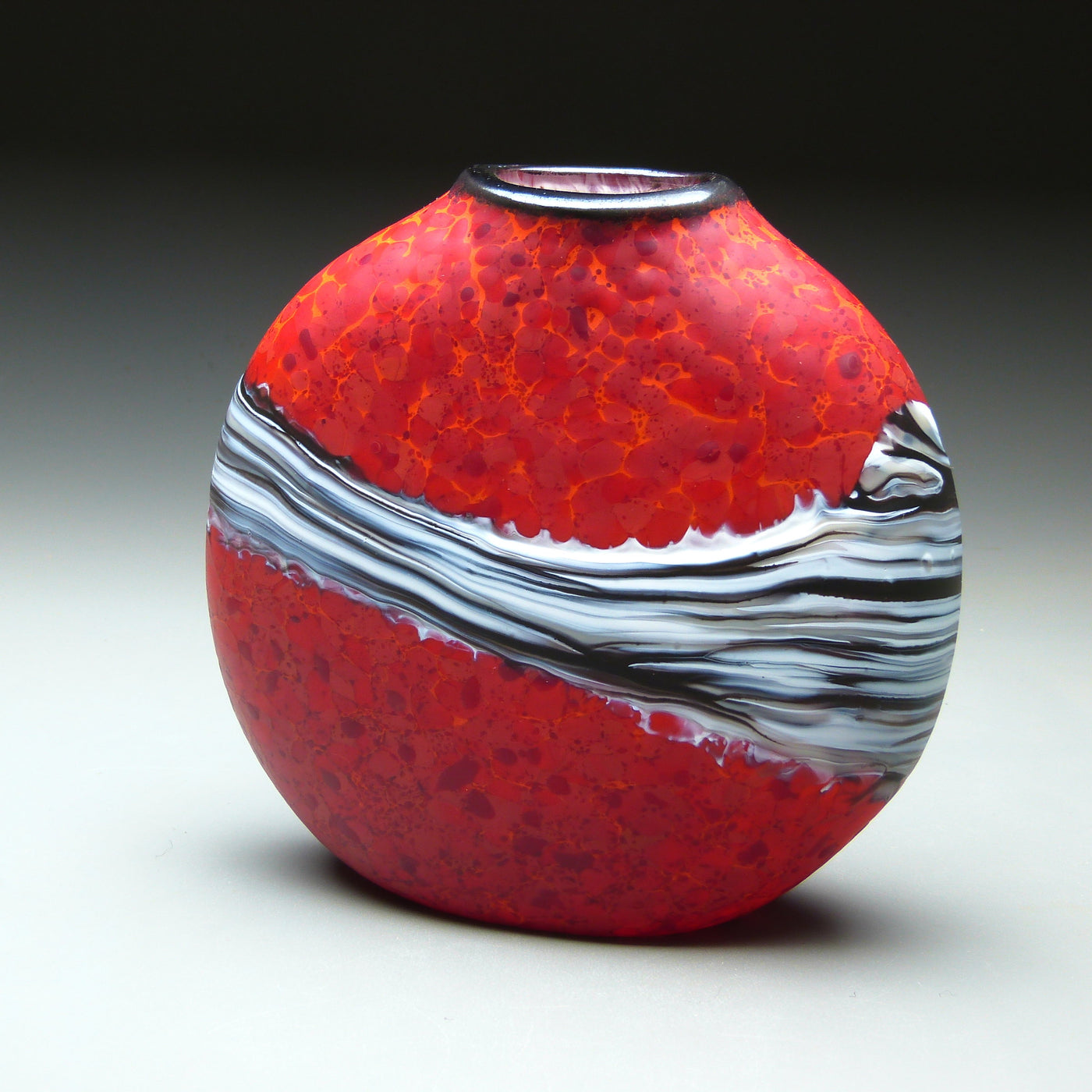 Red Strata Vase