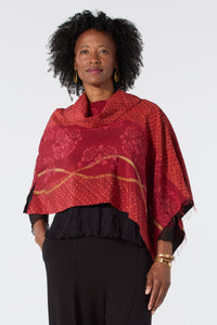 Kantha Cowl Neck Cape MMTS Holiday 2026