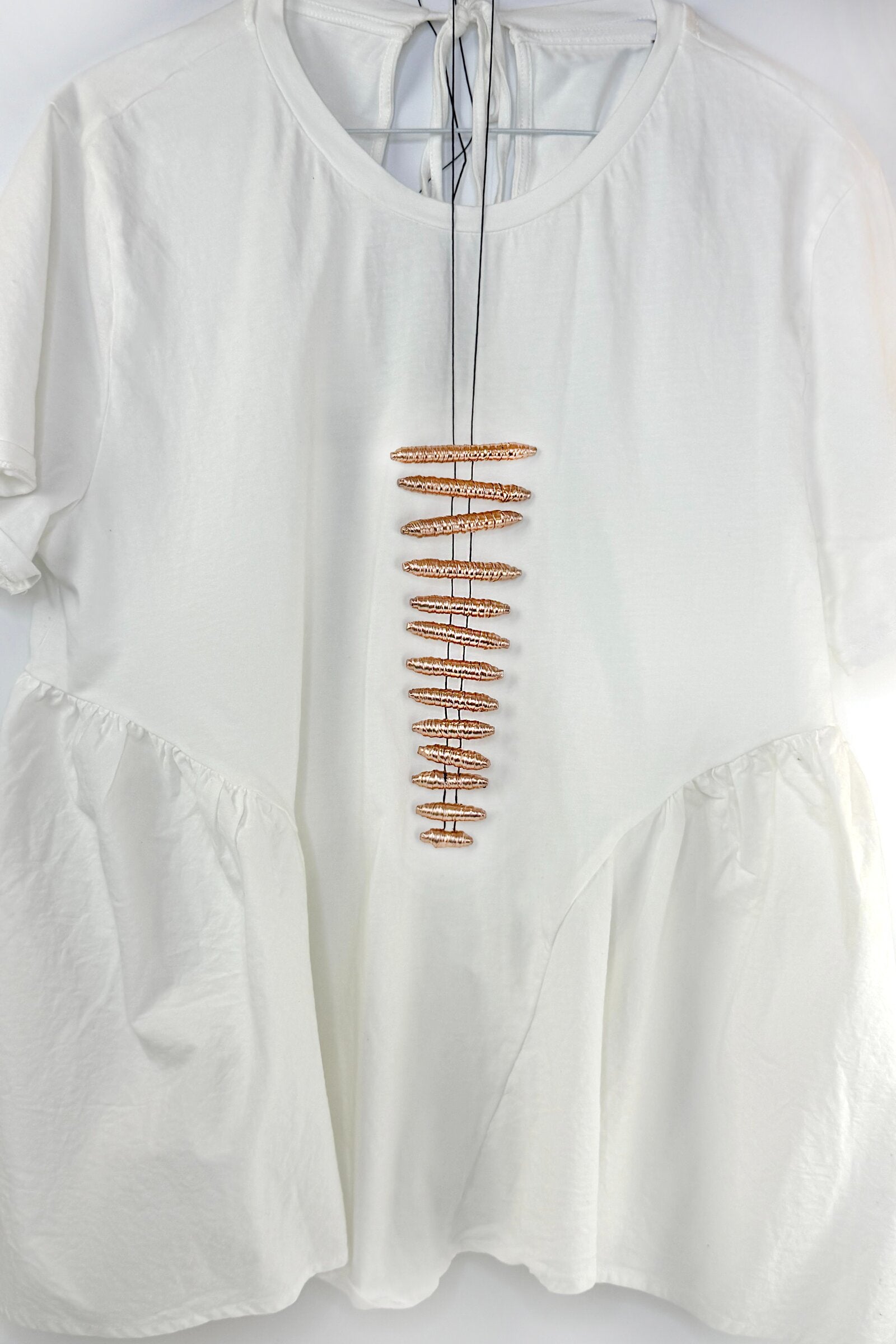 Metallic Cocoon Necklace