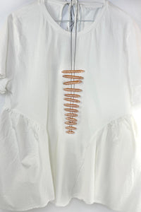 Metallic Cocoon Necklace