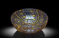 Zanfirico Gold And Purple Bowl