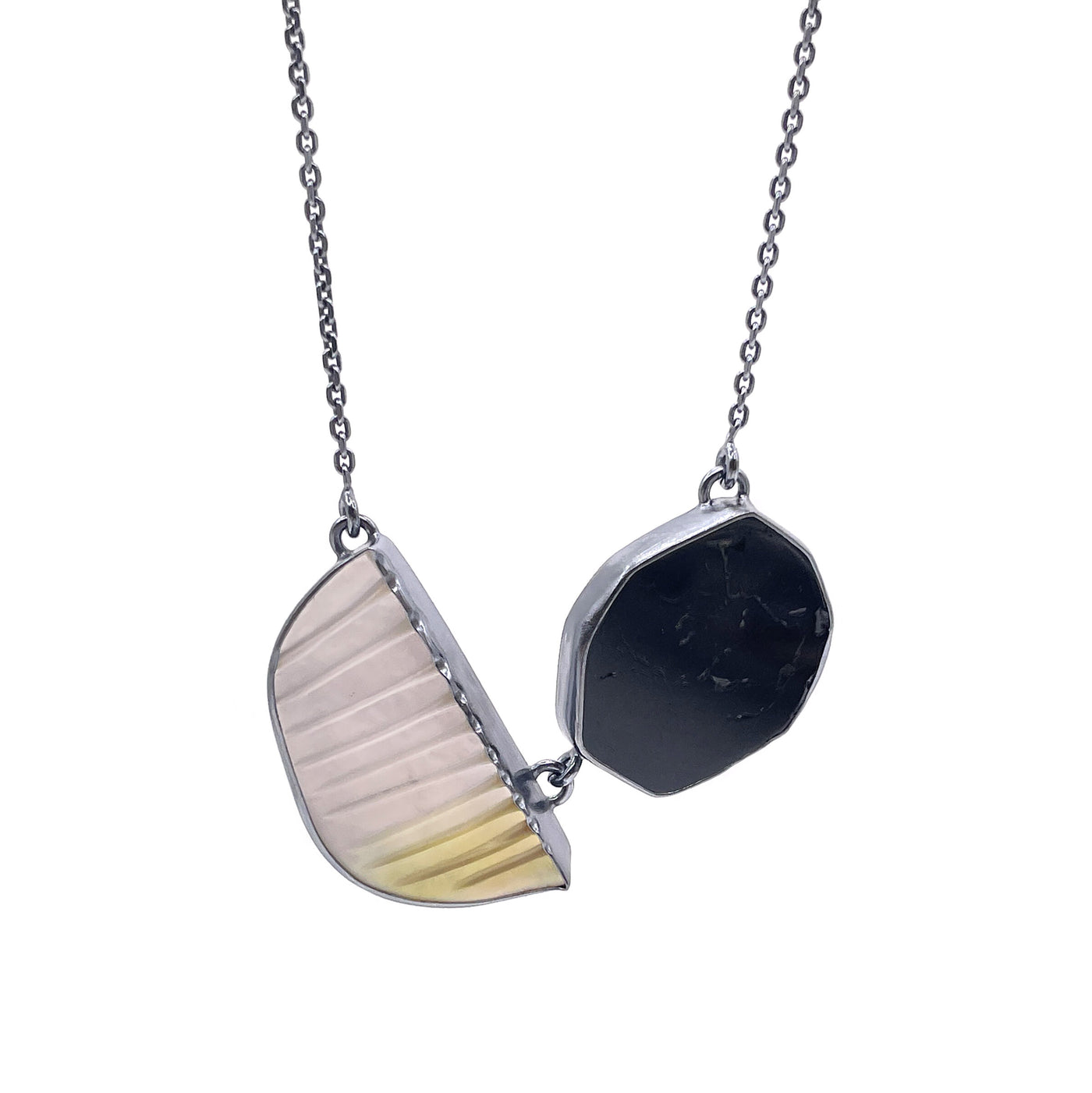 Black & White Duo Necklace