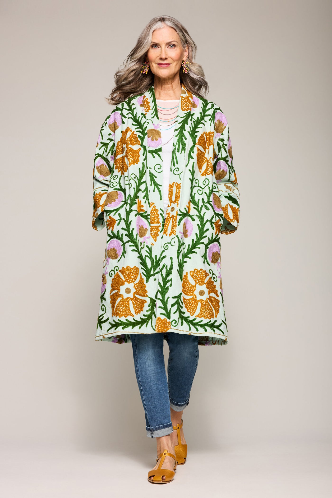 Suzani Embroidered Coat