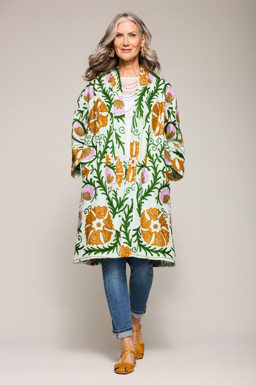 Suzani Embroidered Coat
