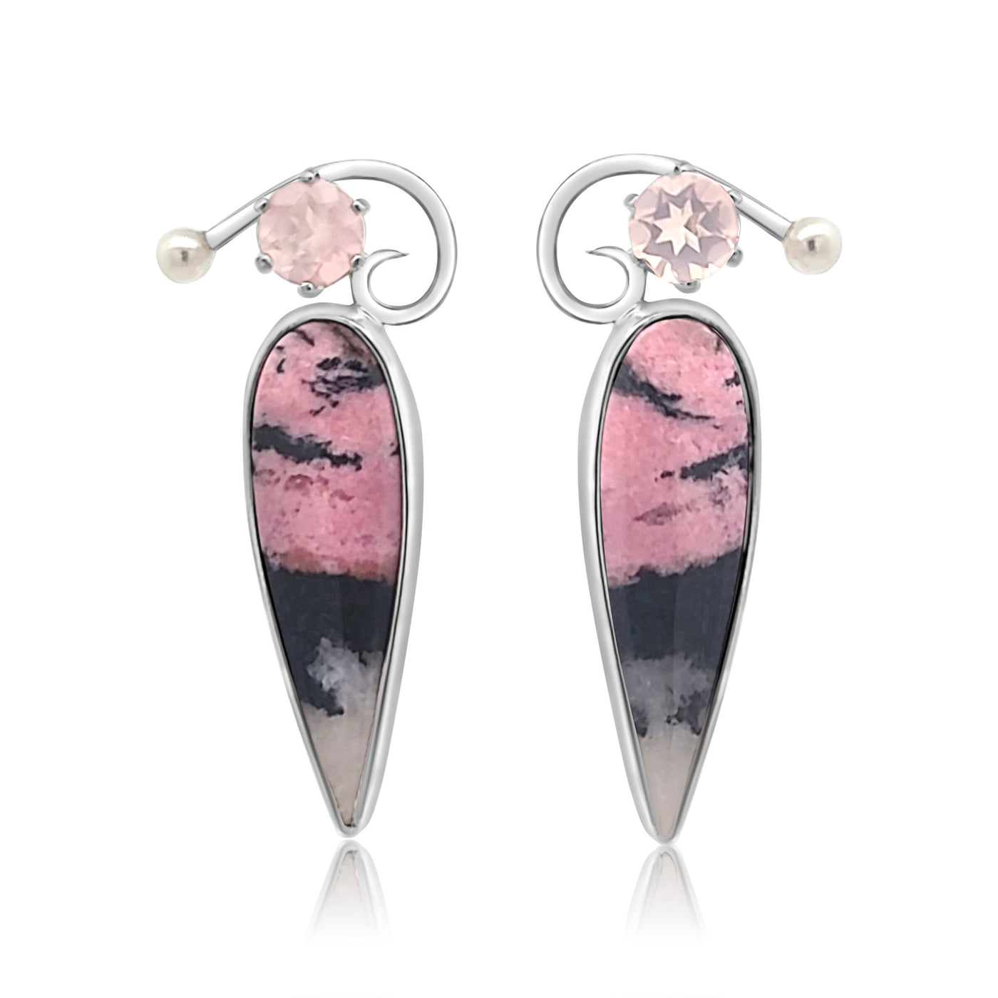 Rhodochrosite Earrings