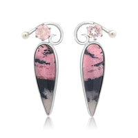 Rhodochrosite Earrings