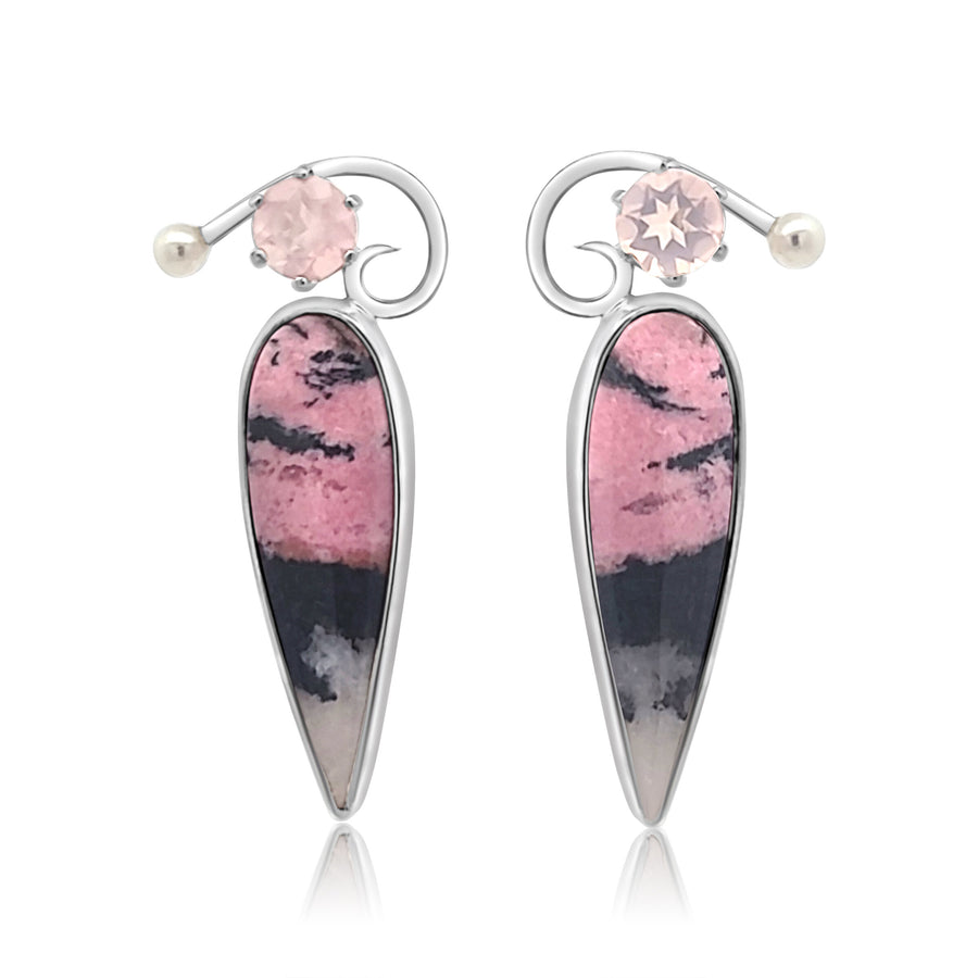 Rhodochrosite Earrings