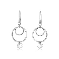 Sterling Flower Earrings