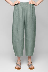 Linen Barrel Leg Pant