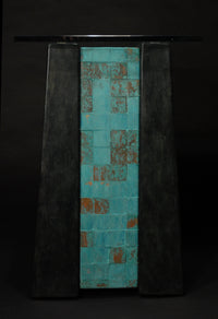 Mayan Pillar Pedestal Table