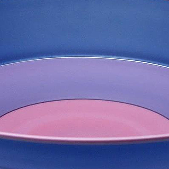 Frosted Three Part Blue Incalmo Bowl