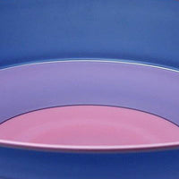 Frosted Three Part Blue Incalmo Bowl