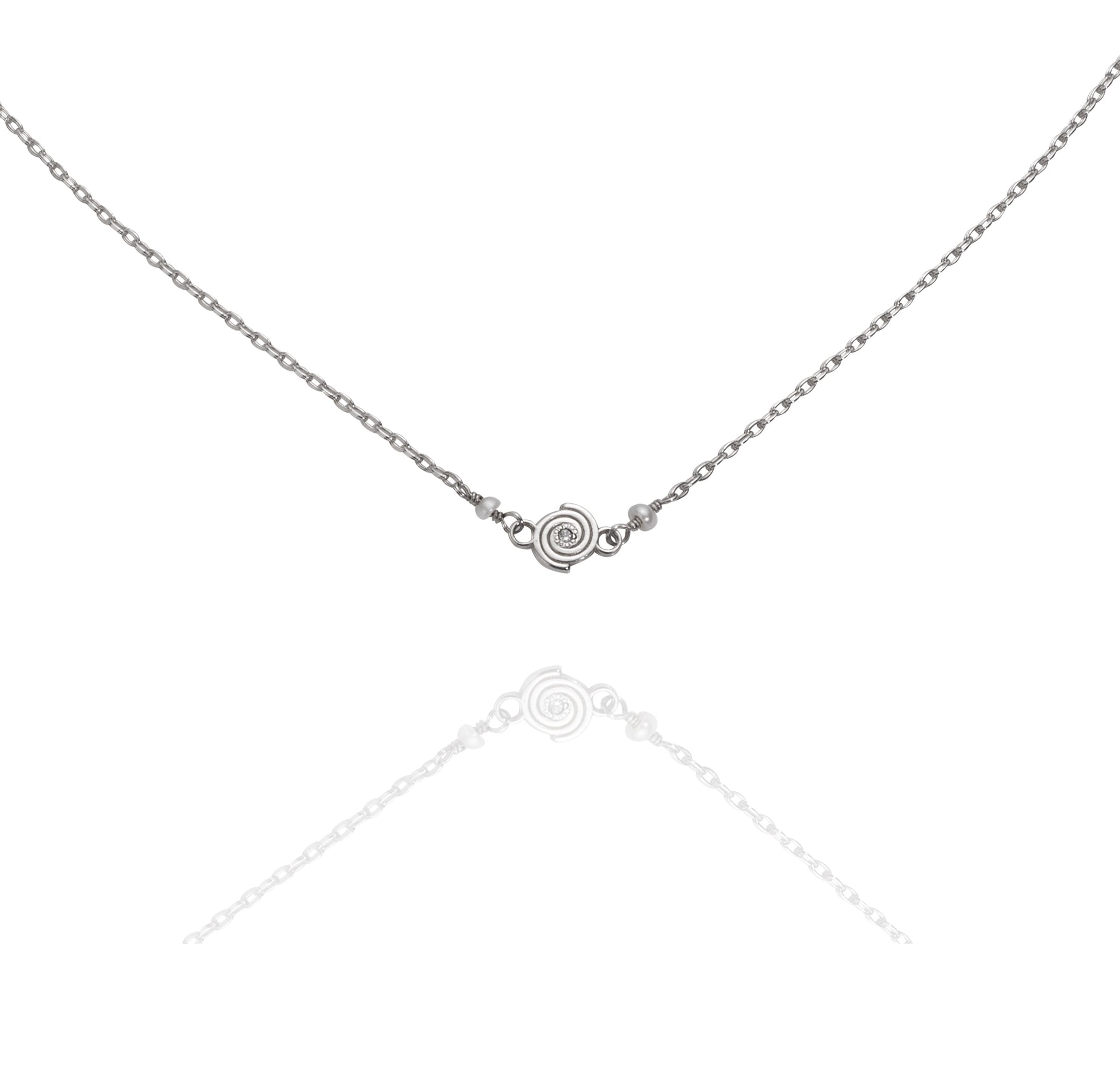 Single Spiral Necklace in Argentium Silver
