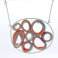 Blue & Peach Necklace