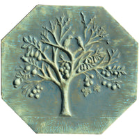 Magic Fruit Tree Octagon Tile in Aqua Stone Matte