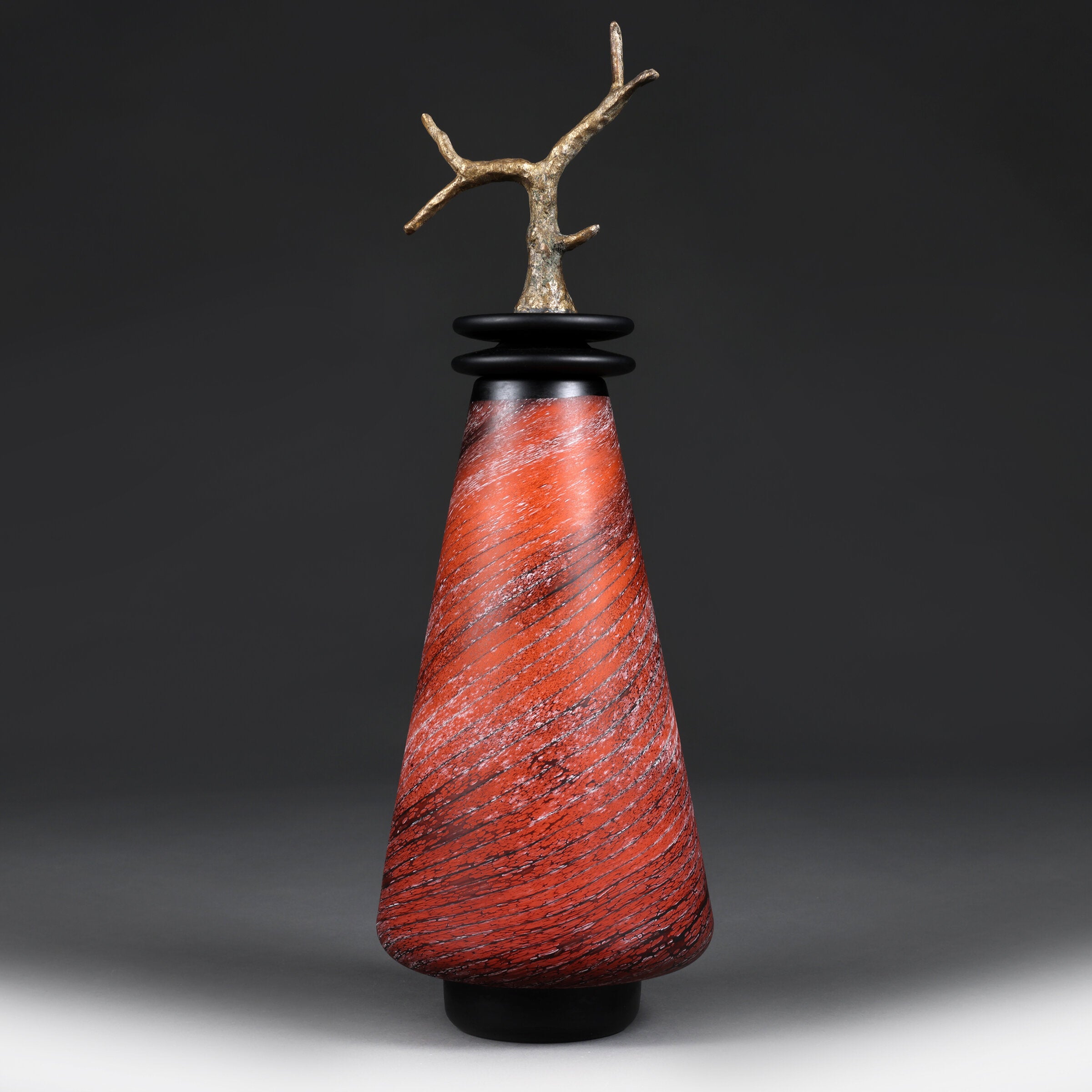 Buoyant Branch Crimson Tall Cone
