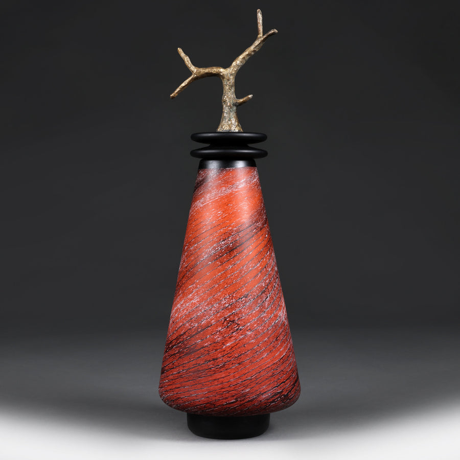 Buoyant Branch Crimson Tall Cone